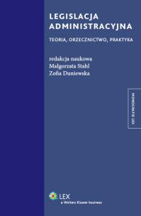Okładka książki Legislacja administracyjna