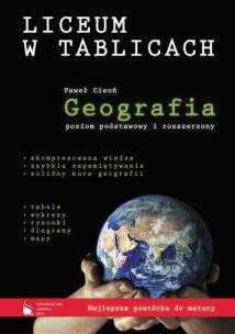 Okładka książki Liceum w tablicach. Geografia ZPiR PWN