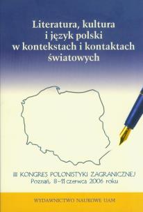 Opakowanie Literatura, kultura i język polski w kontekstach i kontaktach światowych