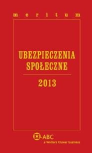 Okładka książki Meritum Ubezpieczenia Społeczne 2013