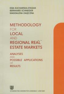 Okładka książki Methodology for local and regional real estate markets