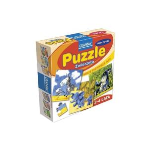 Okładka książki Moje pierwsze gry - Puzzle. Zwierzęta GRANNA