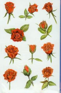 Okładka książki Naklejki z kwiatami róża