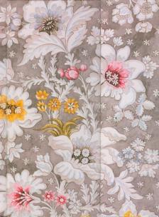 Opakowanie Notatnik zamykany kwiaty rococo