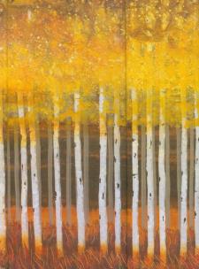 Opakowanie Notatnik Zamykany Złociste Osiki