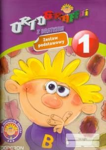 Okładka książki Ortograffiti z Bratkiem 1 Zestaw podstawowy