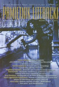 Opakowanie Pamiętnik literacki 3/2012