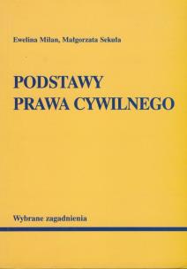 Okładka książki Podstawy prawa cywilnego