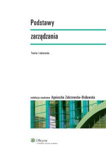 Okładka książki Podstawy zarządzania