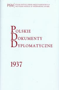 Opakowanie Polskie Dokumenty Dyplomatyczne 1937