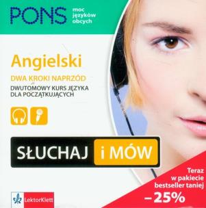 Okładka książki PONS Słuchaj i mów Angielski Dwa kroki naprzód