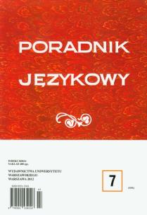 Opakowanie Poradnik językowy 7/2012
