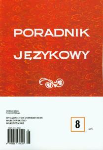 Opakowanie Poradnik językowy 8/2012