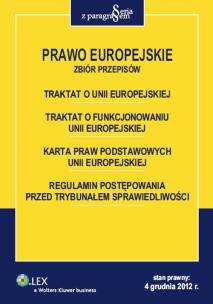 Okładka książki Prawo Europejskie Zbiór przepisów