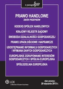 Okładka książki Prawo handlowe Zbiór przepisów