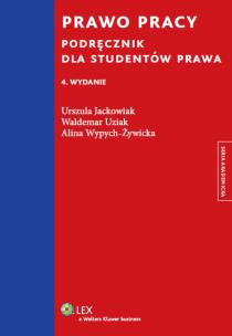 Okładka książki Prawo pracy Podręcznik dla studentów prawa