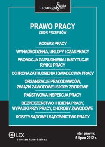 Okładka książki Prawo pracy Zbiór przepisów