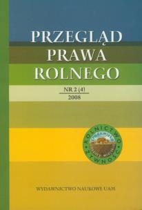 Opakowanie Przegląd Prawa Rolnego 2 (4) 2008
