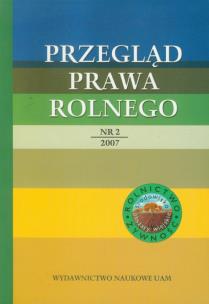 Opakowanie Przegląd prawa rolnego 2/2007