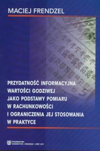 Okładka książki Przydatność informacyjna wartosci godziwej