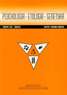 Opakowanie Psychologia Etologia Genetyka t.25