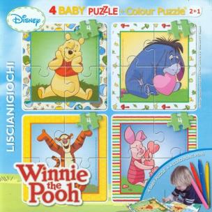 Opakowanie Puzzle Baby 4 Colour Kubuś Puchatek + flamastry