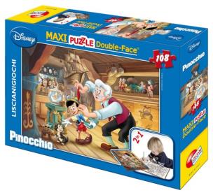 Opakowanie Puzzle dwustronne Maxi 108 Disney Pinocchio