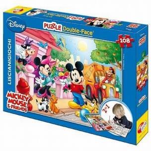 Opakowanie Puzzle dwustronne Mickey Mouse + mazaki