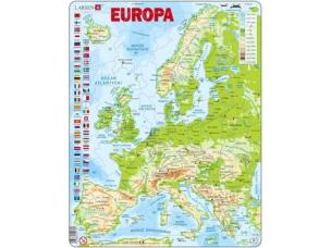 Opakowanie Puzzle Europa  mapa fizyczna 87