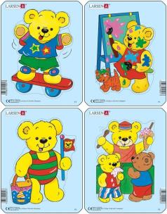 Opakowanie Puzzle Misie 4 plansze