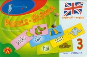 Okładka książki Puzzle - Słówka angielskie - Ubrania ALEX