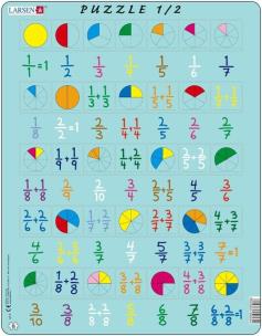 Opakowanie Puzzle ułamki