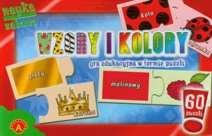 Okładka książki Puzzle- Wzory i kolory ALEX