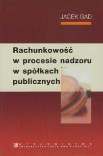 Okładka książki Rachunkowość w procesie nadzoru w spółkach publicznych