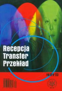 Opakowanie Recepcja Transfer Przekład rok IV nr 2(5)