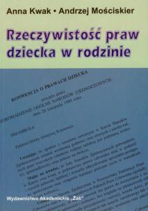 Okładka książki Rzeczywistość praw dziecka w rodzinie