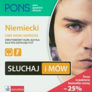 Opakowanie Słuchaj i mów Niemiecki Dwa kroki naprzód Dwutomowy kurs języka dla początkujących