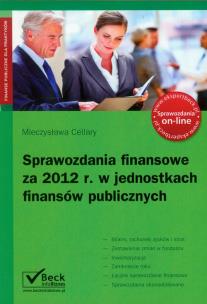 Okładka książki Sprawozdania finansowe za 2012 r. w jednostkach finansów publicznych