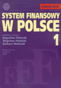 Okładka książki System finansowy w Polsce tom 1