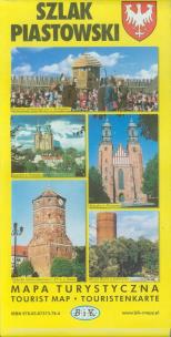 Okładka książki Szlaku piastowski - Mapa Turystyczna