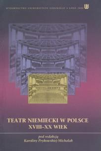 Opakowanie Teatr niemiecki w Polsce XVIII - XX wiek