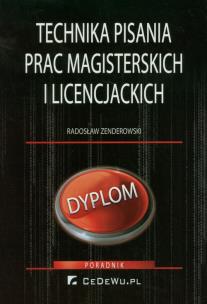 Okładka książki Technika pisania prac magisterskich i licencj.