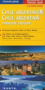 Opakowanie Travelmag Chile / Argentina / Paraguay / Uruguay 1:4000000