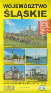 Okładka książki Województwo śląskie Mapa administracyjno-turystyczna