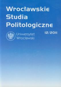 Opakowanie Wrocławskie Studia Politologiczne 12/2011