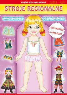 Okładka książki Wycinanki Stroje regionalne Ubierz lalki