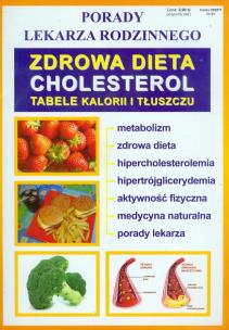 Okładka książki Zdrowa dieta cholesterol tabele kalorii i tłuszczu