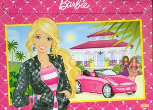 Okładka książki Zestaw książek z kredkami - Barbie