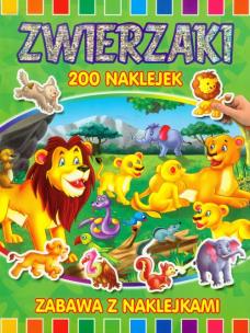 Okładka książki Zwierzaki - 200 naklejek