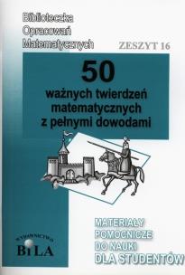 Okładka książki 50 ważnych twierdzeń matematycznych